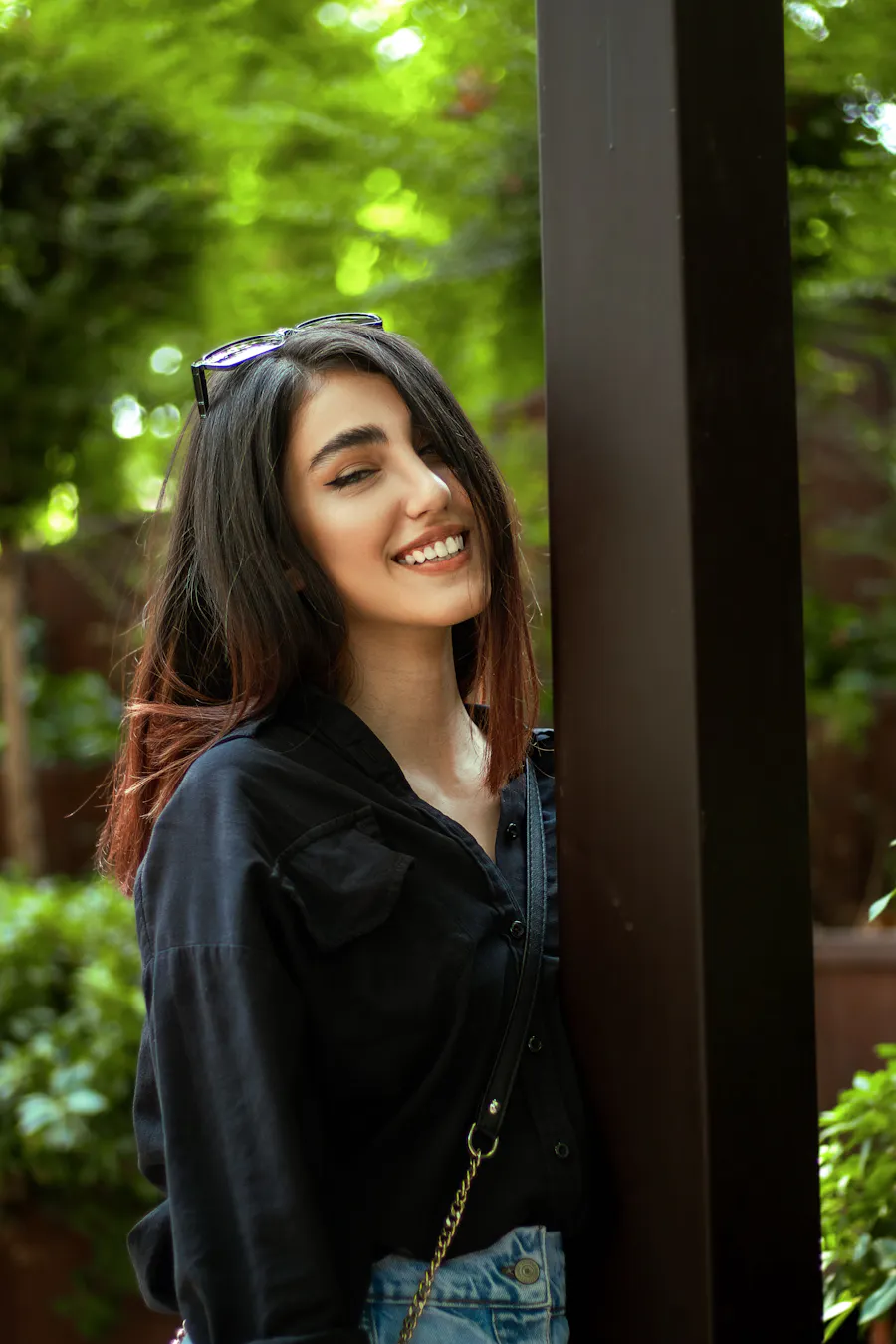 Confident patient smiling after treatment